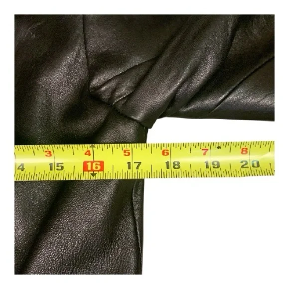 Mossimo Soft Tailored 100% Leather Jacket Moto Baddie Classic Size Small - Picture 8 of 12